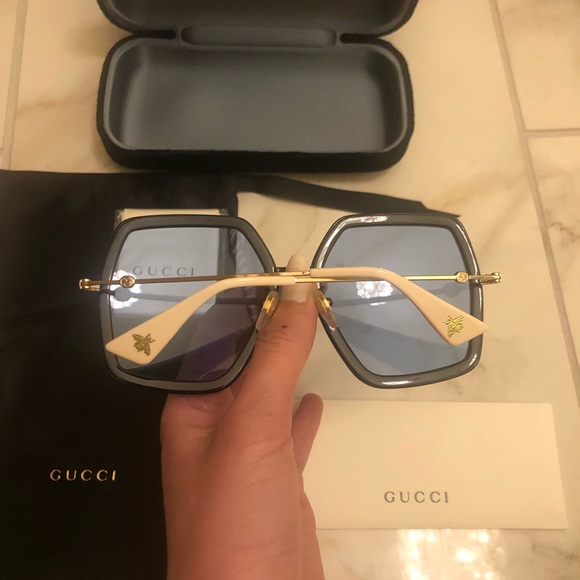 🔥NEW LUXURY GUCCI OVERSIZED SUNGLASSES 🔥 - Picture 11 of 14